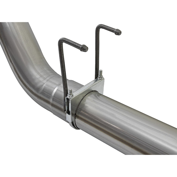 aFe Power Large Bore-HD 5 IN 409 Stainless Steel DPF-Back Exhaust System Ford Diesel Trucks 17-20 V8-6.7L (td)