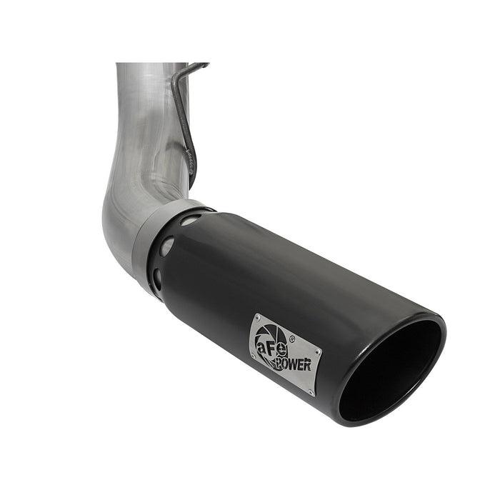 aFe Power Large Bore-HD 5 IN 409 Stainless Steel DPF-Back Exhaust System Ford Diesel Trucks 17-20 V8-6.7L (td)