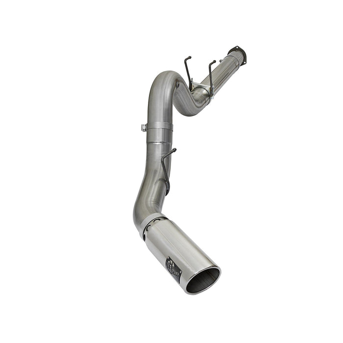 aFe Power Large Bore-HD 5 IN 409 Stainless Steel DPF-Back Exhaust System Ford Diesel Trucks 17-20 V8-6.7L (td)