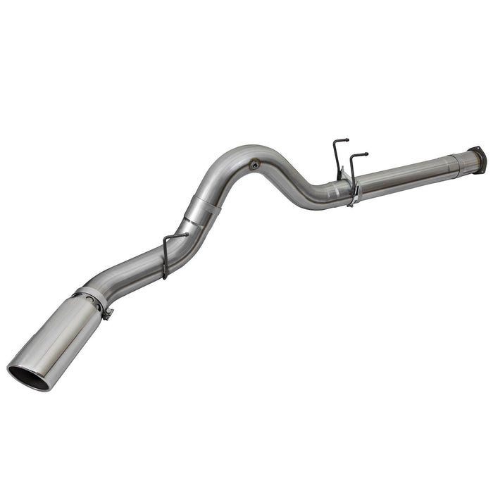 aFe Power Large Bore-HD 5 IN 409 Stainless Steel DPF-Back Exhaust System Ford Diesel Trucks 17-20 V8-6.7L (td)