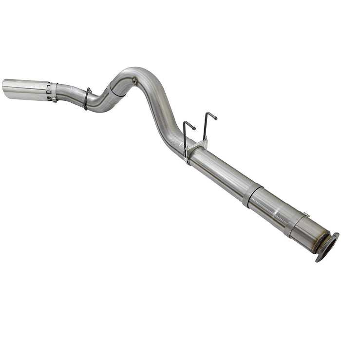 aFe Power Large Bore-HD 5 IN 409 Stainless Steel DPF-Back Exhaust System Ford Diesel Trucks 17-20 V8-6.7L (td)