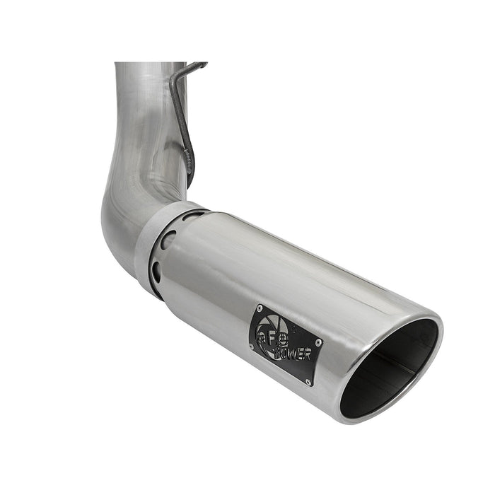 aFe Power Large Bore-HD 5 IN 409 Stainless Steel DPF-Back Exhaust System Ford Diesel Trucks 17-20 V8-6.7L (td)