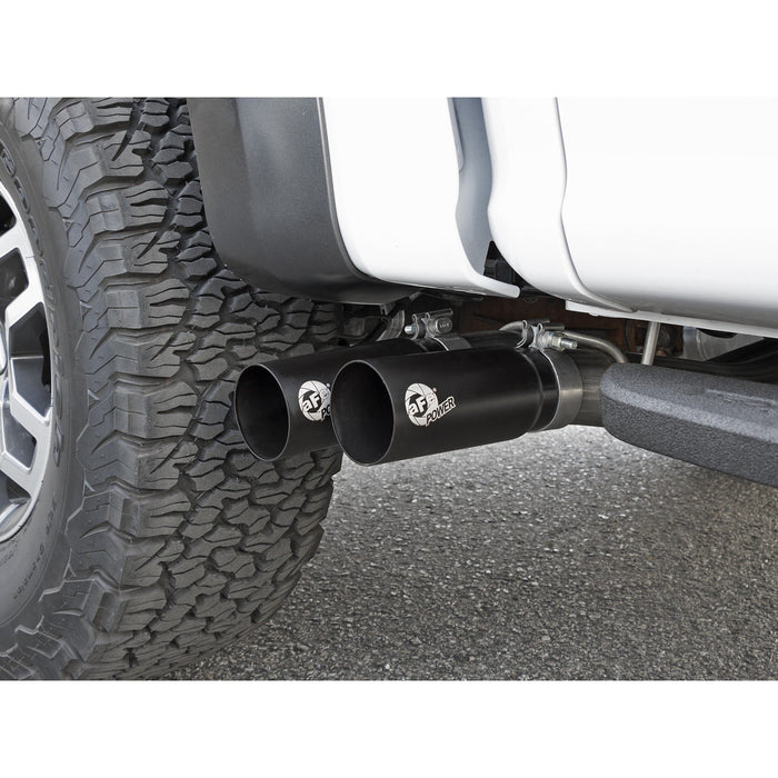 aFe Power Rebel Series 3 IN 409 Stainless Steel Cat-Back Exhaust System Ford F-150 Raptor 17-20 V6-3.5L (tt)