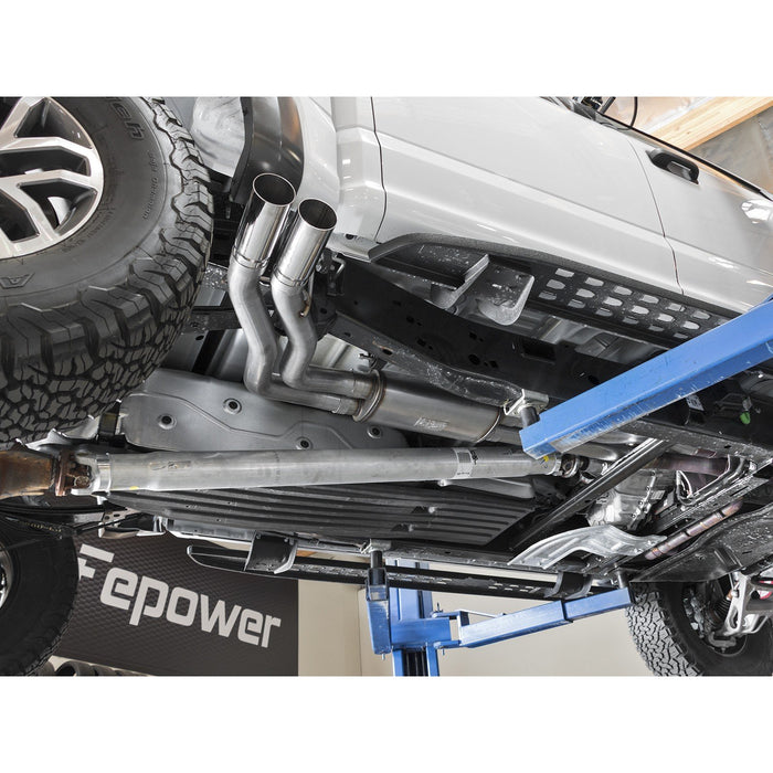 aFe Power Rebel Series 3 IN 409 Stainless Steel Cat-Back Exhaust System Ford F-150 Raptor 17-20 V6-3.5L (tt)