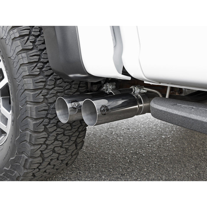 aFe Power Rebel Series 3 IN 409 Stainless Steel Cat-Back Exhaust System Ford F-150 Raptor 17-20 V6-3.5L (tt)