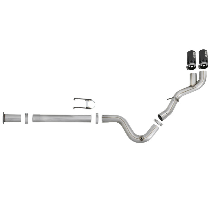 aFe Power Rebel XD 4 IN 409 Stainless Steel DPF-Back Exhaust System Ford Diesel Trucks 17-20 V8-6.7L (td)