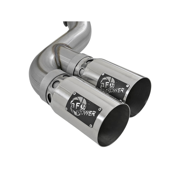 aFe Power Rebel XD 4 IN 409 Stainless Steel DPF-Back Exhaust System Ford Diesel Trucks 17-20 V8-6.7L (td)