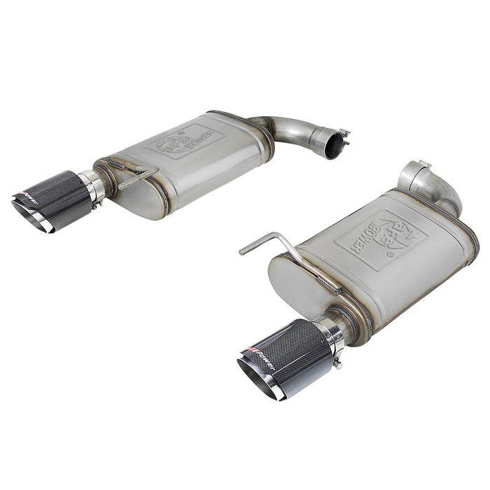 aFe Power Mach Force Xp Stainless Steel Axle Back Exhaust System Tips Ford Mustang GT 15-17 V8-5.0L