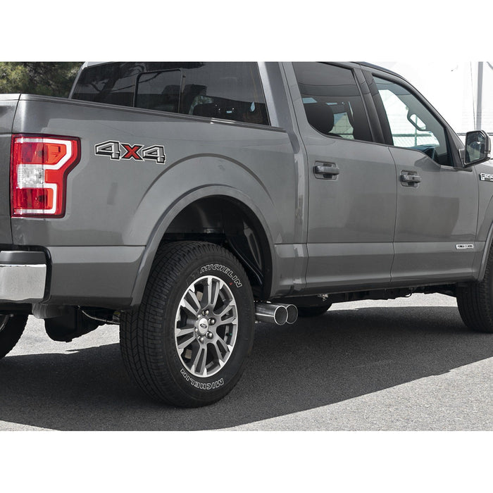 aFe Power Rebel 409 Stainless Steel DPF-Back Exhaust System Black Tips Ford F-150 18-20 V6-3.0L (td)