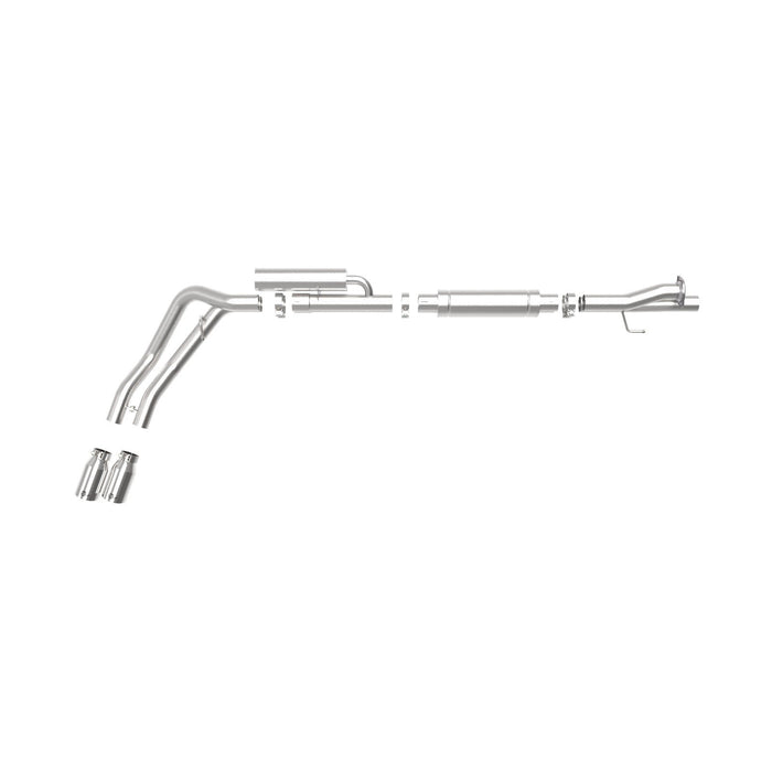 aFe Power Rebel Series 3 IN 409 Stainless Steel Cat-Back Exhaust System Ford F-250/F-350 17-20 V8-6.2/7.3L