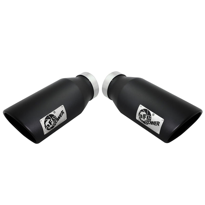 aFe Power Large Bore-HD 4 IN 409 Stainless Steel DPF-Back Exhaust System Ford Diesel Trucks 15-16 V8-6.7L (td)