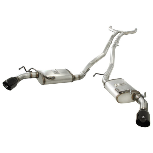 aFe Power Mach Force-Xp 2-1/2in 409 Stainless Steel Cat-Back Exhaust System w/Black Tip Chevrolet Camaro 10-13 V6-3.6L