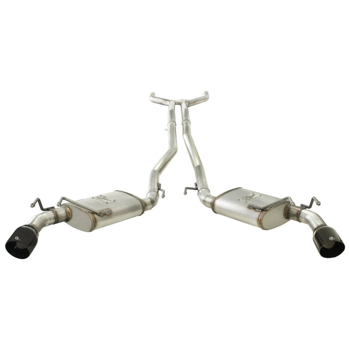 aFe Power Mach Force-Xp 2-1/2in 409 Stainless Steel Cat-Back Exhaust System w/Black Tip Chevrolet Camaro 10-13 V6-3.6L