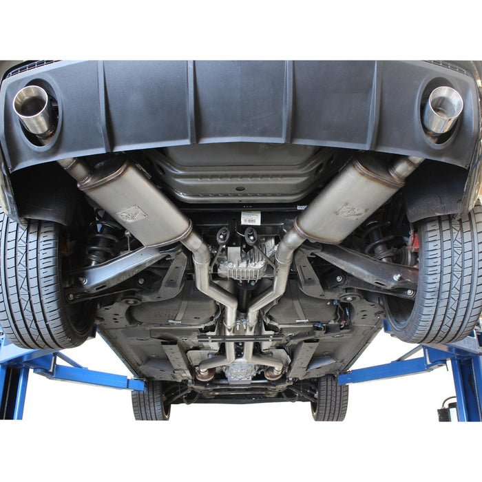 aFe Power Mach Force-Xp 2-1/2in 409 Stainless Steel Cat-Back Exhaust System w/Black Tip Chevrolet Camaro 10-13 V6-3.6L