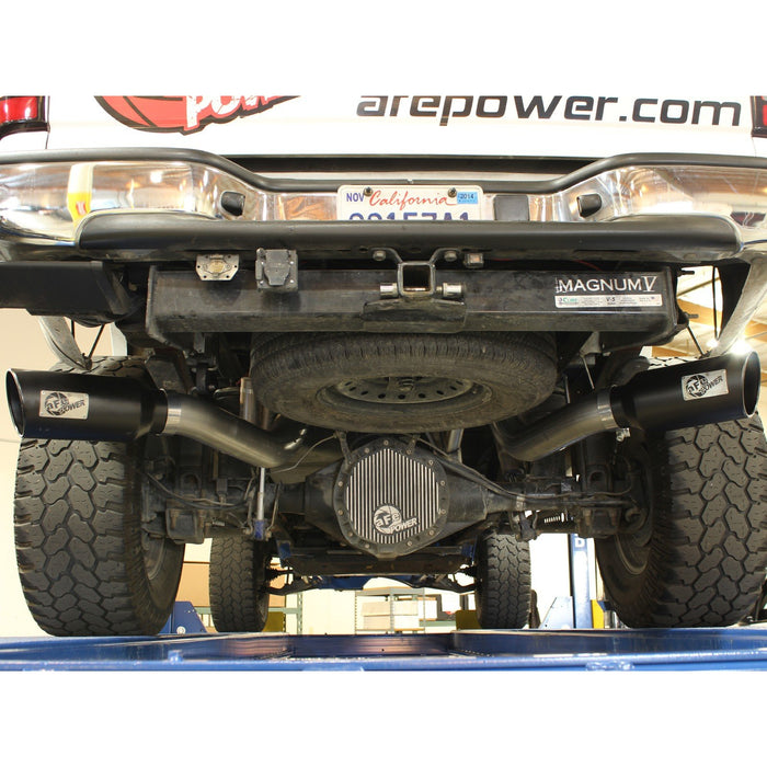 aFe Power Atlas 4 IN Aluminized Steel DPF-Back Exhaust System GM Diesel Trucks 11-16 V8-6.6L (td) LML