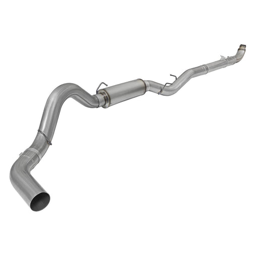 aFe Power Large Bore-HD 5 IN 409 Stainless Steel Downpipe-Back Exhaust System w/ Muffler GM Diesel Trucks 02-04 V8-6.6L (td) LB7