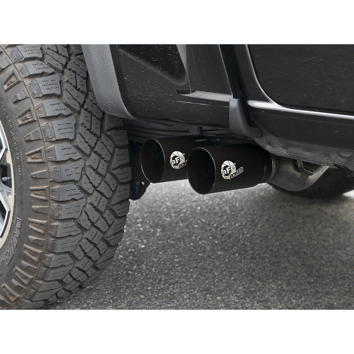 aFe Power Rebel Series 3 IN 409 Stainless Steel Cat-Back Exhaust System w/Black Tip GM Colorado/Canyon 15-20 L4-2.5L / 15-16 V6-3.6L