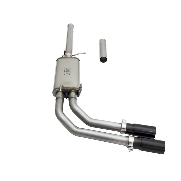 aFe Power Rebel Series 3 IN to 2-1/2 IN 409 Stainless Steel Cat-Back Exhaust w/Black Tip GM Silverado/Sierra 1500 09-18 / Silverado LD/Sierra Limited 2019 V6-4.3/V8-4.8/5.3L