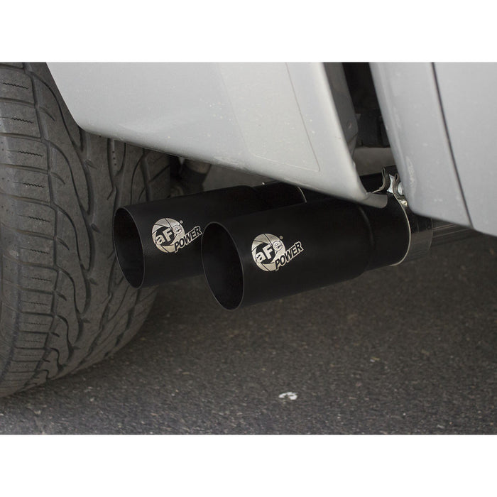aFe Power Rebel Series 3 IN to 2-1/2 IN 409 Stainless Steel Cat-Back Exhaust w/Black Tip GM Silverado/Sierra 1500 09-18 / Silverado LD/Sierra Limited 2019 V6-4.3/V8-4.8/5.3L