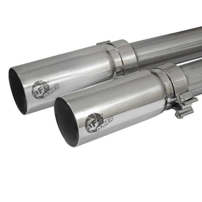 aFe Power Rebel Series 3 IN to 2-1/2 IN 409 Stainless Steel Cat-Back Exhaust w/Black Tip GM Silverado/Sierra 1500 09-18 / Silverado LD/Sierra Limited 2019 V6-4.3/V8-4.8/5.3L