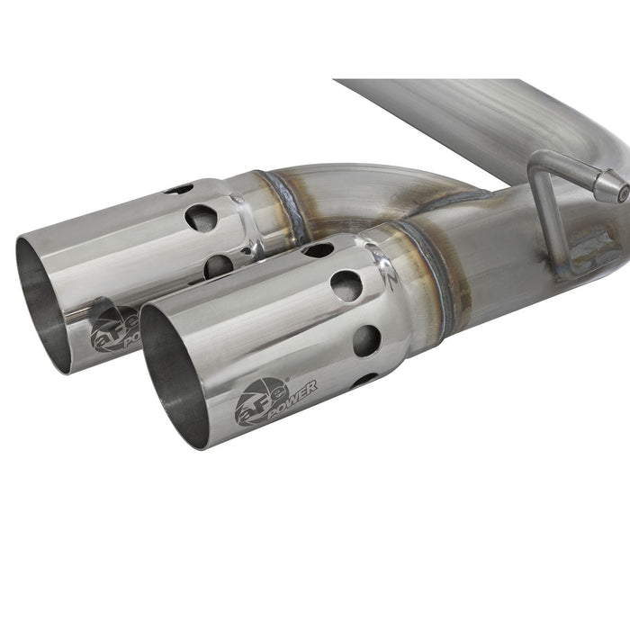 aFe Power Rebel Series 3 IN 409 Stainless Steel DPF-Back Exhaust System w/Black Tip GM Colorado/Canyon 16-20 L4-2.8L (td) LWN