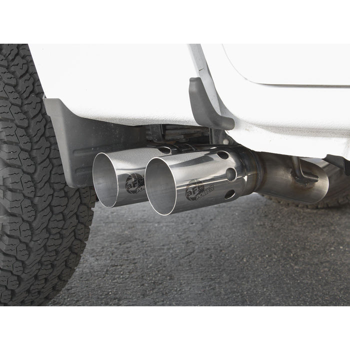 aFe Power Rebel Series 3 IN 409 Stainless Steel DPF-Back Exhaust System w/Black Tip GM Colorado/Canyon 16-20 L4-2.8L (td) LWN