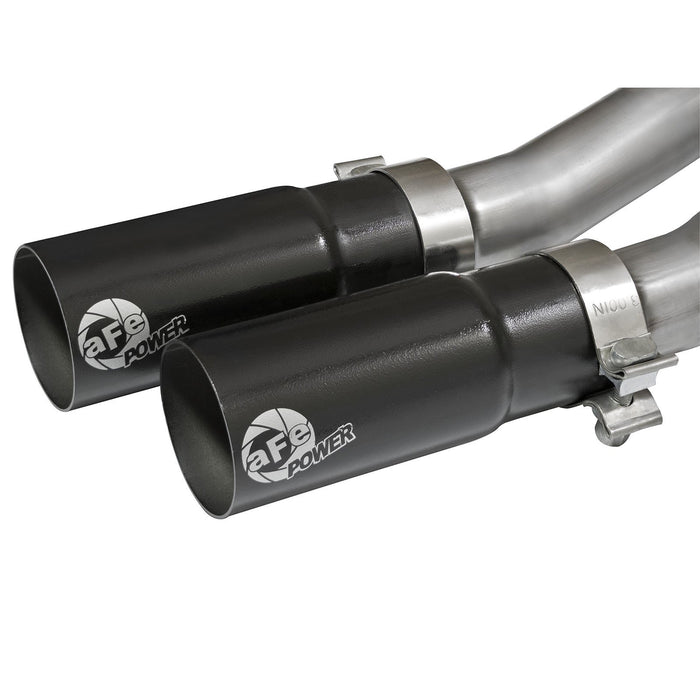aFe Power Rebel Series 3 IN to 2-1/2 IN 409 Stainless Steel Cat-Back Exhaust w/Black Tip GM Silverado/Sierra 1500 09-18 / Silverado LD/Sierra Limited 2019 V6-4.3/V8-4.8/5.3L