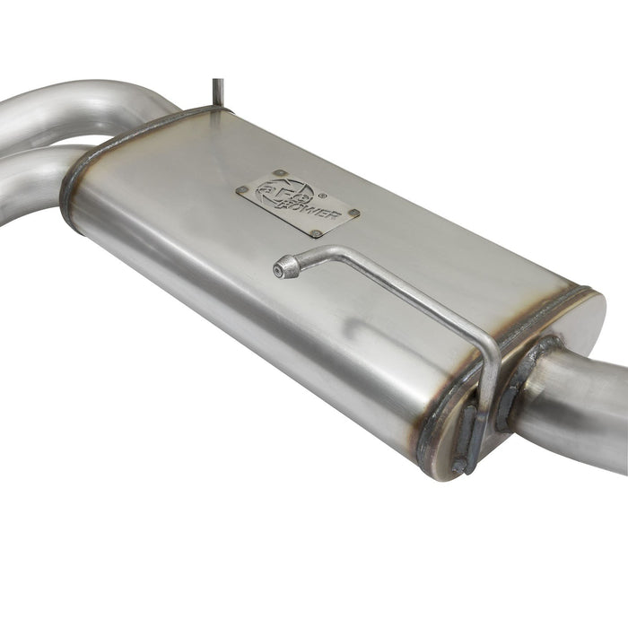 aFe Power Rebel Series 3 IN to 2-1/2 IN 409 Stainless Steel Cat-Back Exhaust w/Black Tip GM Silverado/Sierra 1500 09-18 / Silverado LD/Sierra Limited 2019 V6-4.3/V8-4.8/5.3L