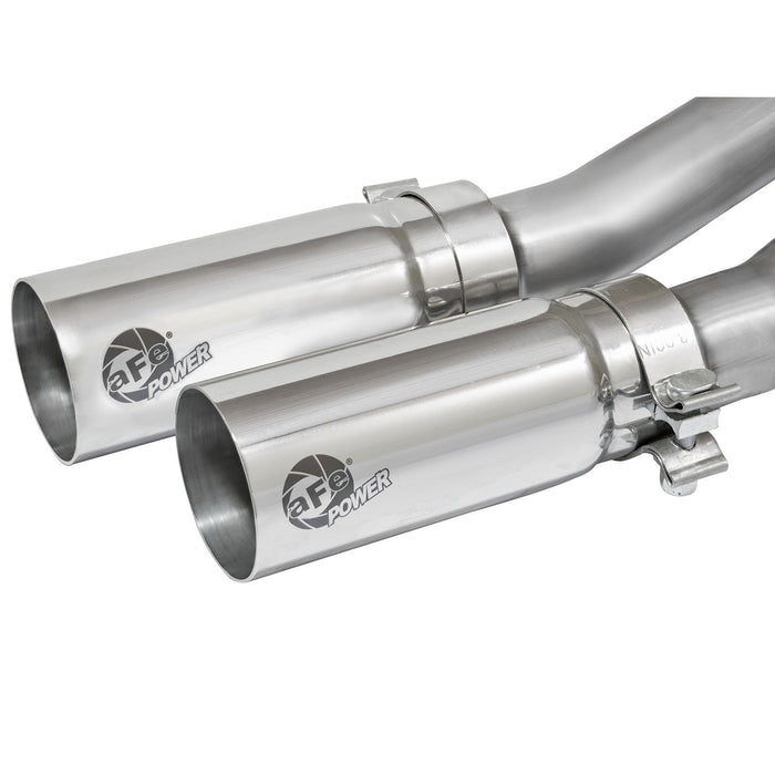aFe Power Rebel Series 3 IN to 2-1/2 IN 409 Stainless Steel Cat-Back Exhaust w/Black Tip GM Silverado/Sierra 1500 09-18 / Silverado LD/Sierra Limited 2019 V6-4.3/V8-4.8/5.3L