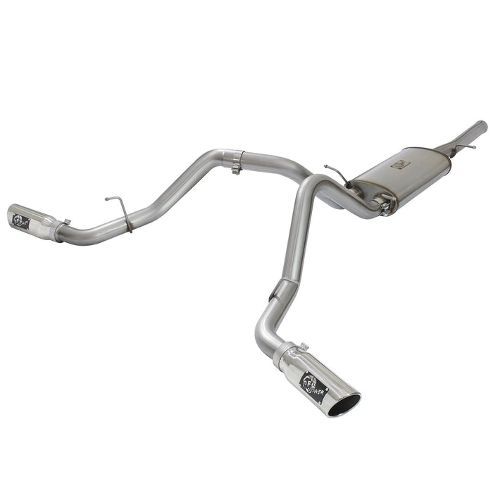 aFe Power Mach Force-Xp 3 IN 409 Stainless Steel Cat-Back Exhaust System w/Black Tip GM Silverado/Sierra 1500 09-18 V6-4.3/V8-4.8/5.3L