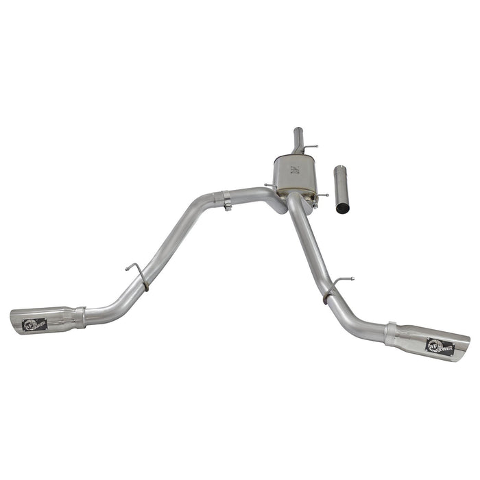 aFe Power Mach Force-Xp 3 IN 409 Stainless Steel Cat-Back Exhaust System w/Black Tip GM Silverado/Sierra 1500 09-18 V6-4.3/V8-4.8/5.3L
