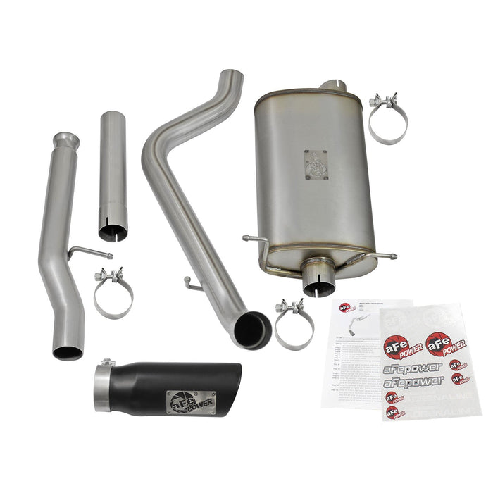 aFe Power Mach Force-Xp 3 IN 409 Stainless Steel Cat-Back Exhaust System w/Black Tip GM Silverado/Sierra 1500 09-18 / Silverado LD/Sierra Limited 2019 V6-4.3/V8-4.8/5.3L