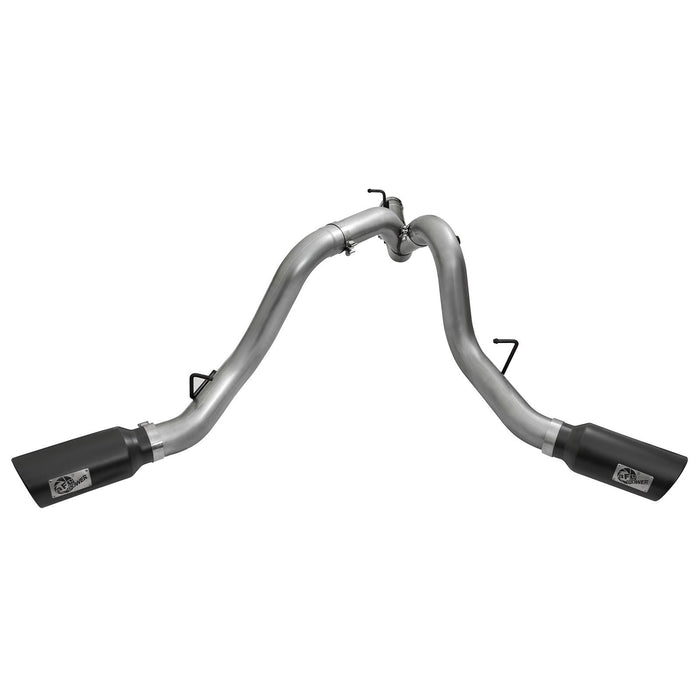 aFe Power Atlas 4 IN Aluminized Steel DPF-Back Exhaust System GM Diesel Trucks 2016 V8-6.6L (td) LML