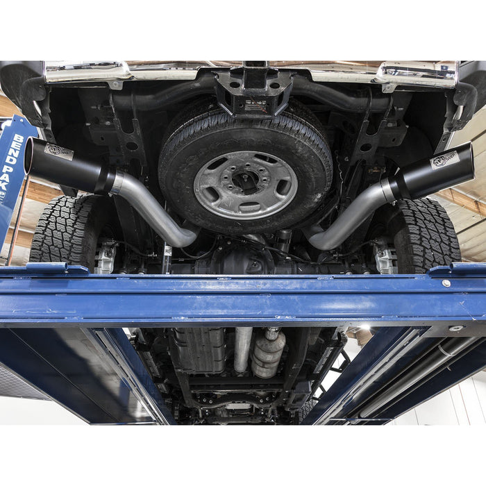 aFe Power Atlas 4 IN Aluminized Steel DPF-Back Exhaust System GM Diesel Trucks 2016 V8-6.6L (td) LML