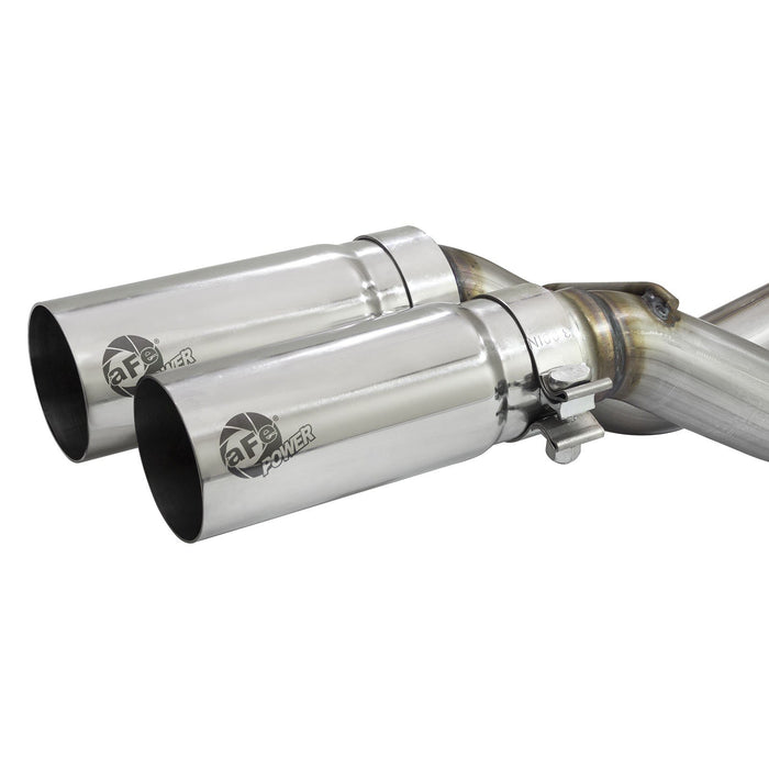 aFe Power Rebel Series 3 IN to 2-1/2 IN 409 Stainless Steel Cat-Back Exhaust Tip Ford F-150 09-14 V8-4.6L/5.4L/5.0L