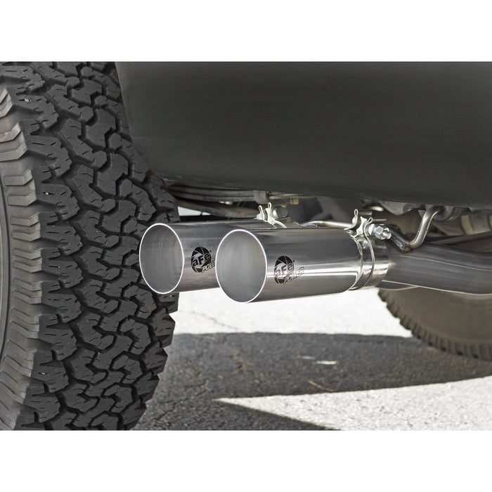 aFe Power Rebel Series 3 IN to 2-1/2 IN 409 Stainless Steel Cat-Back Exhaust Tip Ford F-150 09-14 V8-4.6L/5.4L/5.0L