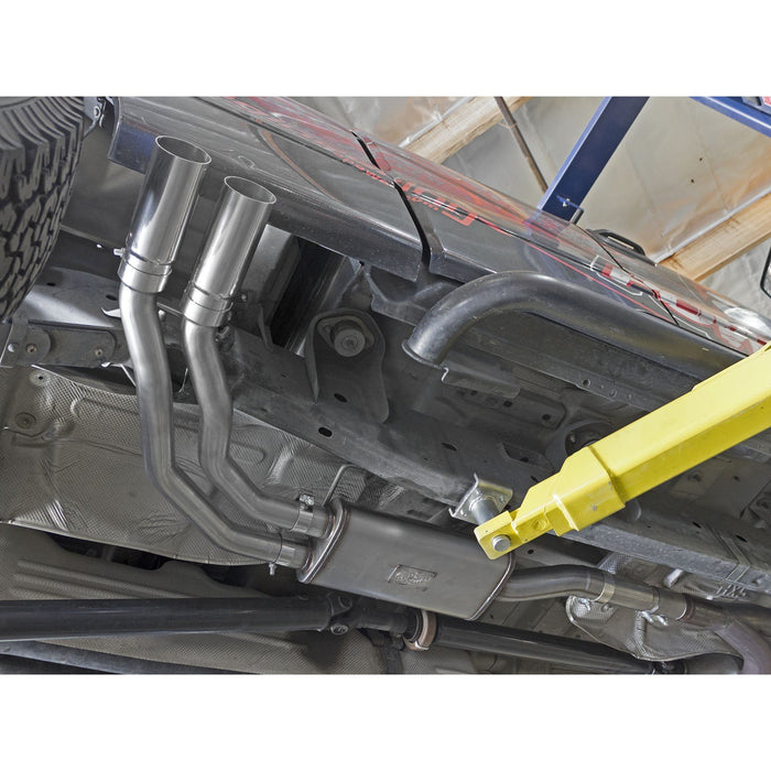 aFe Power Rebel Series 3 IN to 2-1/2 IN 409 Stainless Steel Cat-Back Exhaust Tip Ford F-150 09-14 V8-4.6L/5.4L/5.0L