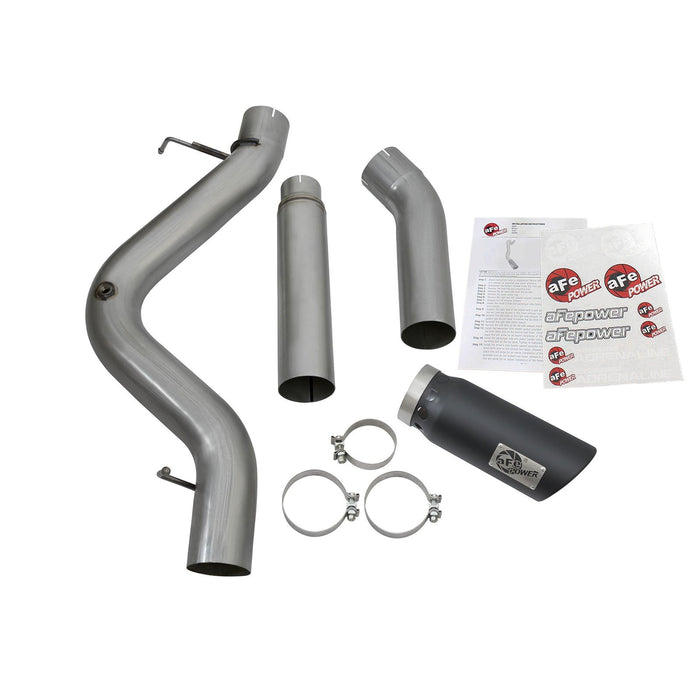 aFe Power Atlas 5 IN Aluminized Steel DPF-Back Exhaust System GM Diesel Trucks 2016 V8-6.6L (td) LML