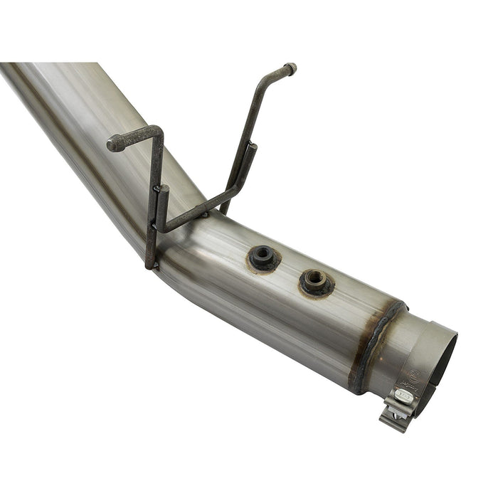 aFe Power Large Bore-HD 4 IN 409 Stainless Steel DPF-Back Exhaust System w/Black Tip GM Diesel Trucks 17-19 V8-6.6L (td) L5P