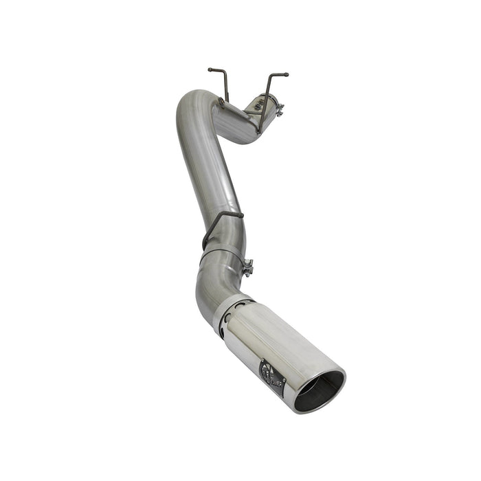 aFe Power Large Bore-HD 4 IN 409 Stainless Steel DPF-Back Exhaust System w/Black Tip GM Diesel Trucks 17-19 V8-6.6L (td) L5P