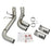aFe Power Rebel XD 4 IN 409 Stainless Steel DPF-Back Exhaust w/Dual Black Tips GM Diesel Trucks 17-19 V8-6.6L (td) L5P