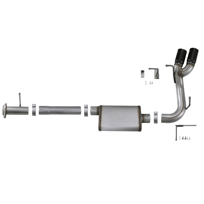 aFe Power Mach Force-Xp 3 IN 409 Stainless Steel Cat-Back Exhaust System w/ Black Tip GM Colorado/Canyon 17-20 V6-3.6L