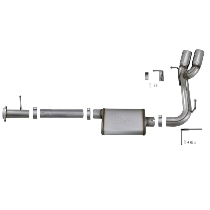 aFe Power Mach Force-Xp 3 IN 409 Stainless Steel Cat-Back Exhaust System w/ Black Tip GM Colorado/Canyon 17-20 V6-3.6L