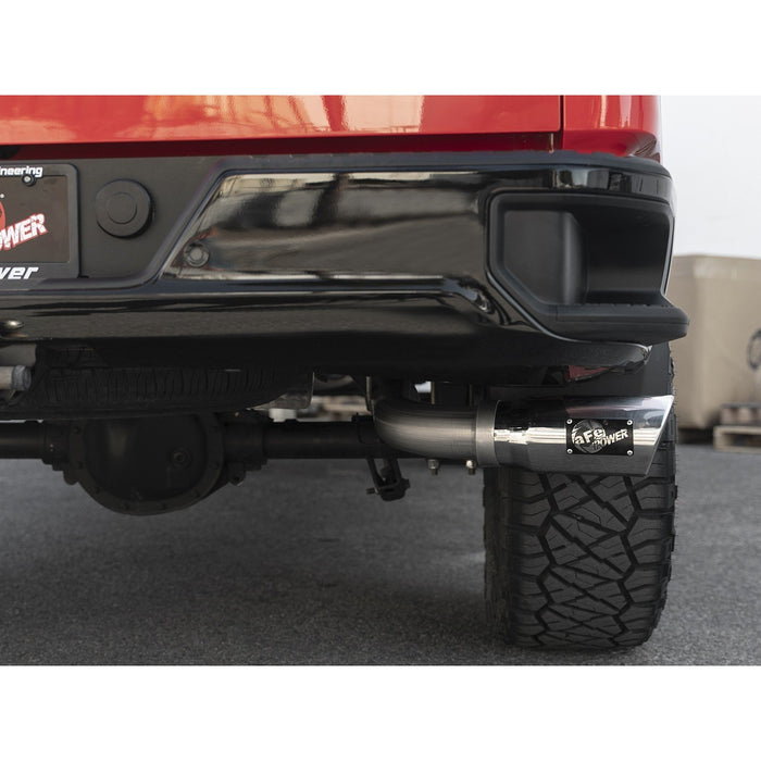 aFe Power Apollo GT Series 3 IN 409 Stainless Steel Cat-Back Exhaust System w/ Black Tip GM Silverado/Sierra 1500 19-20 L4-2.7L (t)