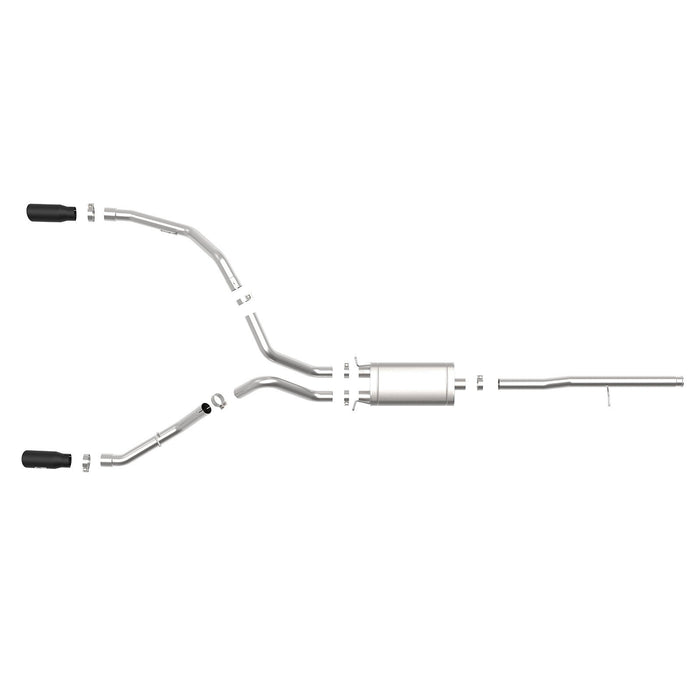 aFe Power Apollo GT Series 3 IN 409 Stainless Steel Cat-Back Exhaust System w/ Black Tip GM Silverado/Sierra 1500 09-19 V6-4.3/V8-4.8/5.3L