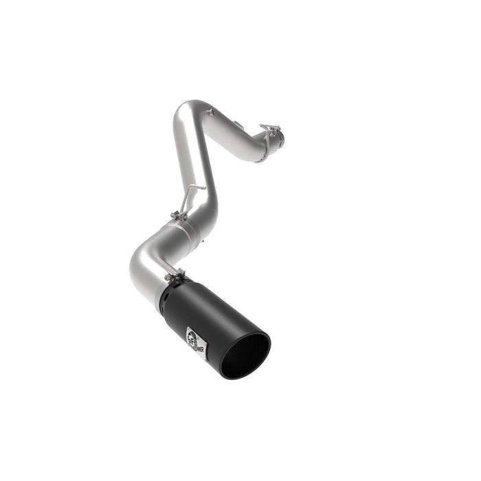 aFe Power Large Bore-HD 5 IN 409 Stainless Steel DPF-Back Exhaust System w/Black Tip GM Diesel Trucks 2020 V8-6.6L (td) L5P