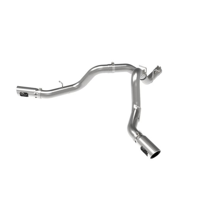 aFe Power Large Bore-HD 4 IN 409 Stainless Steel DPF-Back Exhaust System w/Black Tip GM Diesel Trucks 2020 V8-6.6L (td) L5P