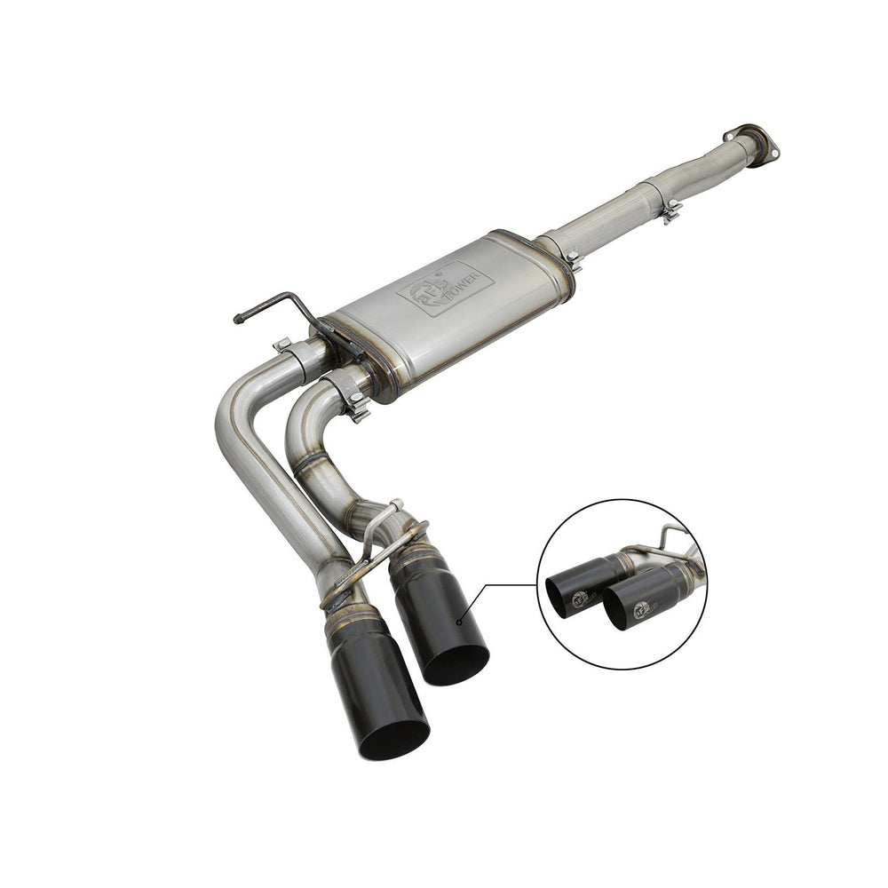 aFe Power Rebel Series 3 IN Cat-Back Exhaust System w/ Dual Mid-Side Exit Toyota Tacoma 05-15 V6-4.0L