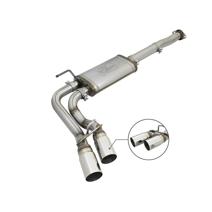 aFe Power Rebel Series 3 IN Cat-Back Exhaust System w/ Dual Mid-Side Exit Toyota Tacoma 05-15 V6-4.0L