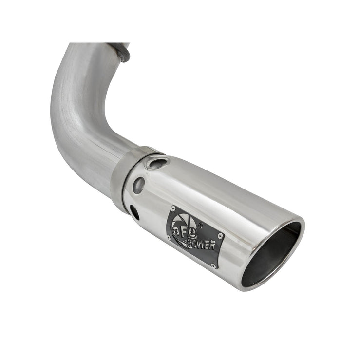 aFe Power Large Bore-HD 4 IN DPF-Back Stainless Steel Exhaust System Nissan Titan XD 16-19 V8-5.0L (td)